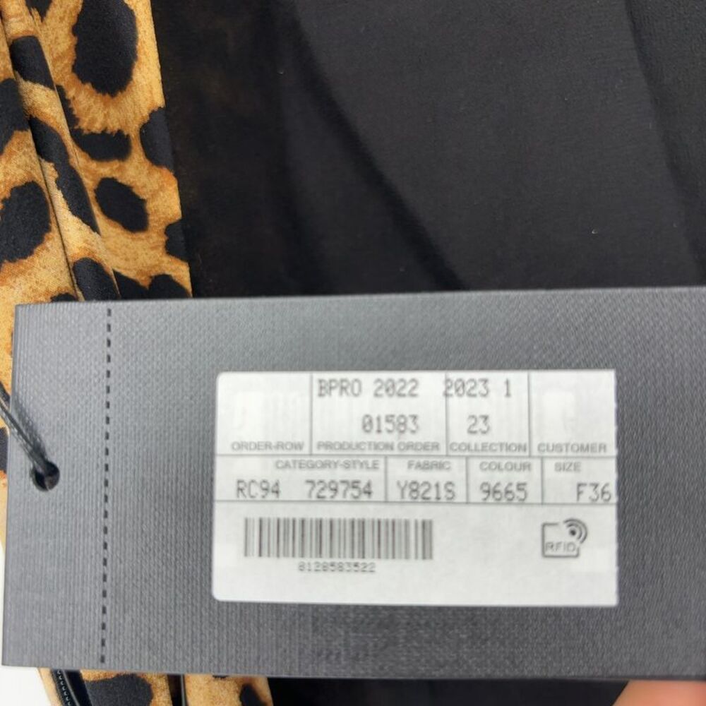 Saint Laurent Leopard Print Halter Mini Dress - Picture 3 of 4
